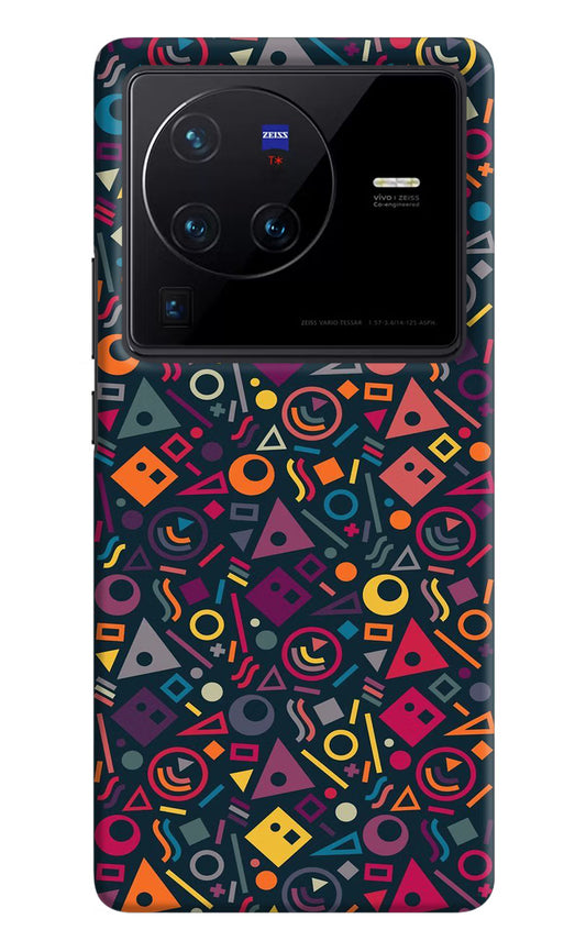 Geometric Abstract Vivo X80 Pro Hard Case Back Cover by Casekaro