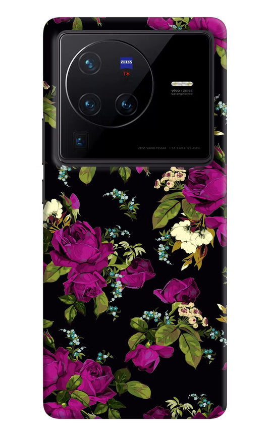 Flowers Vivo X80 Pro Hard Case Back Cover by Casekaro
