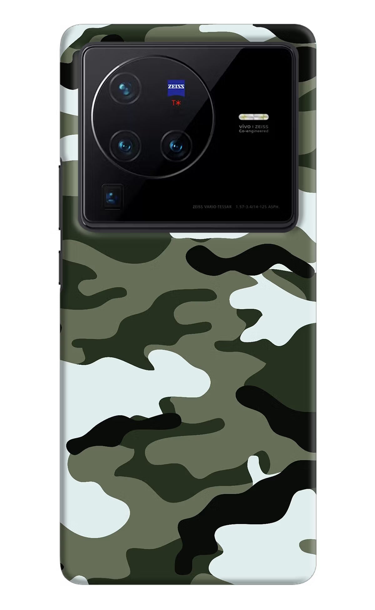 Camouflage Vivo X80 Pro Hard Case Back Cover by Casekaro