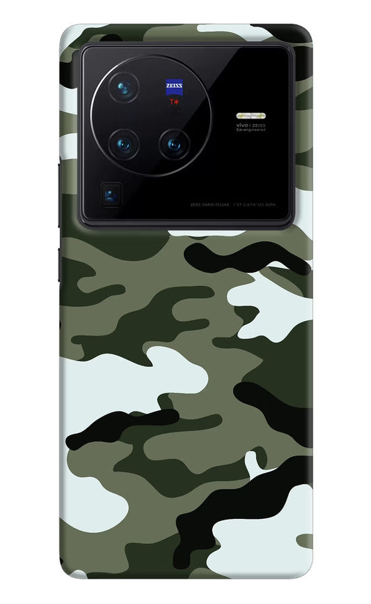 Camouflage Vivo X80 Pro Hard Case Back Cover by Casekaro