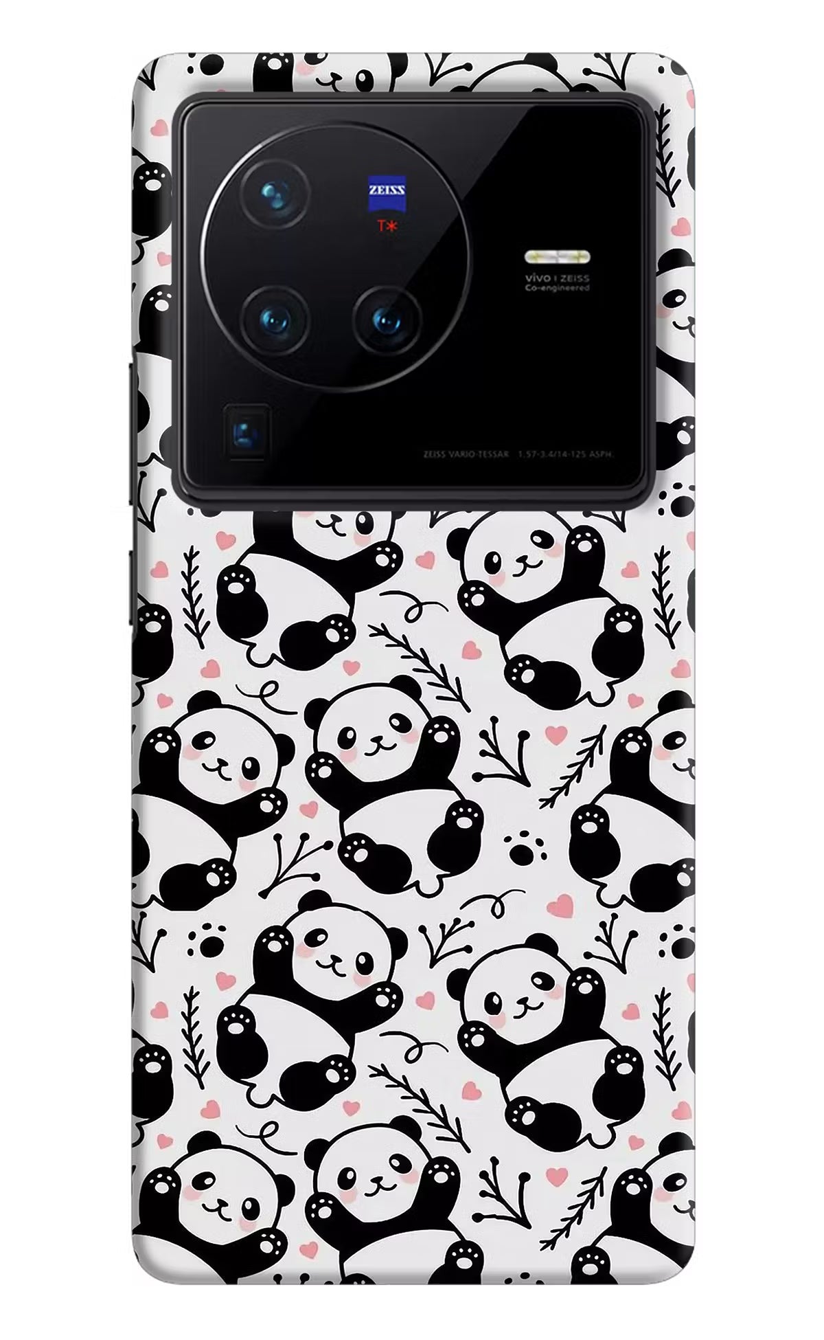 Cute Panda Vivo X80 Pro Hard Case Back Cover by Casekaro