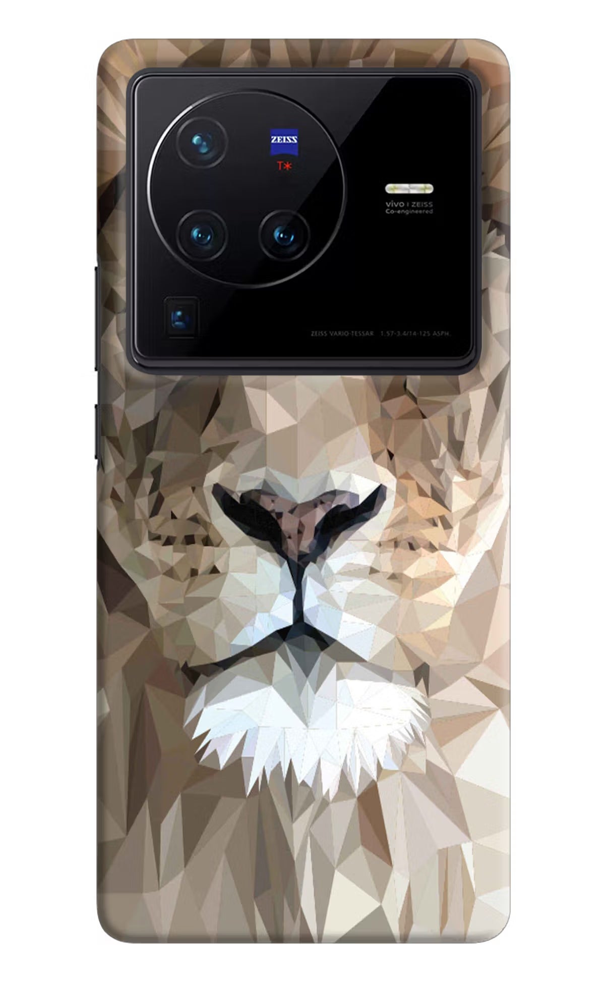 Lion Art Vivo X80 Pro Hard Case Back Cover by Casekaro