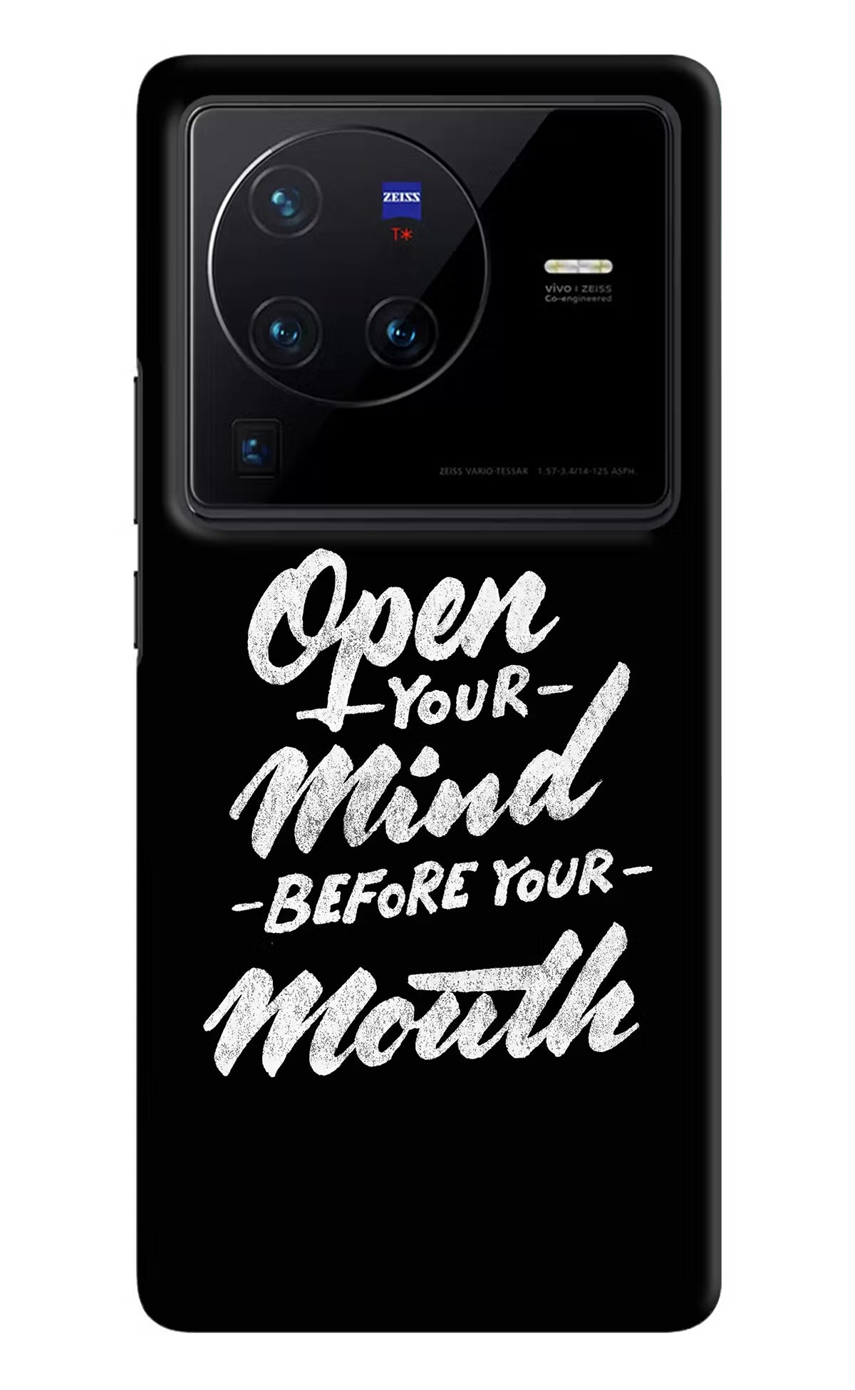 Open Your Mind Before Your Mouth Vivo X80 Pro Hard Case Back Cover by Casekaro