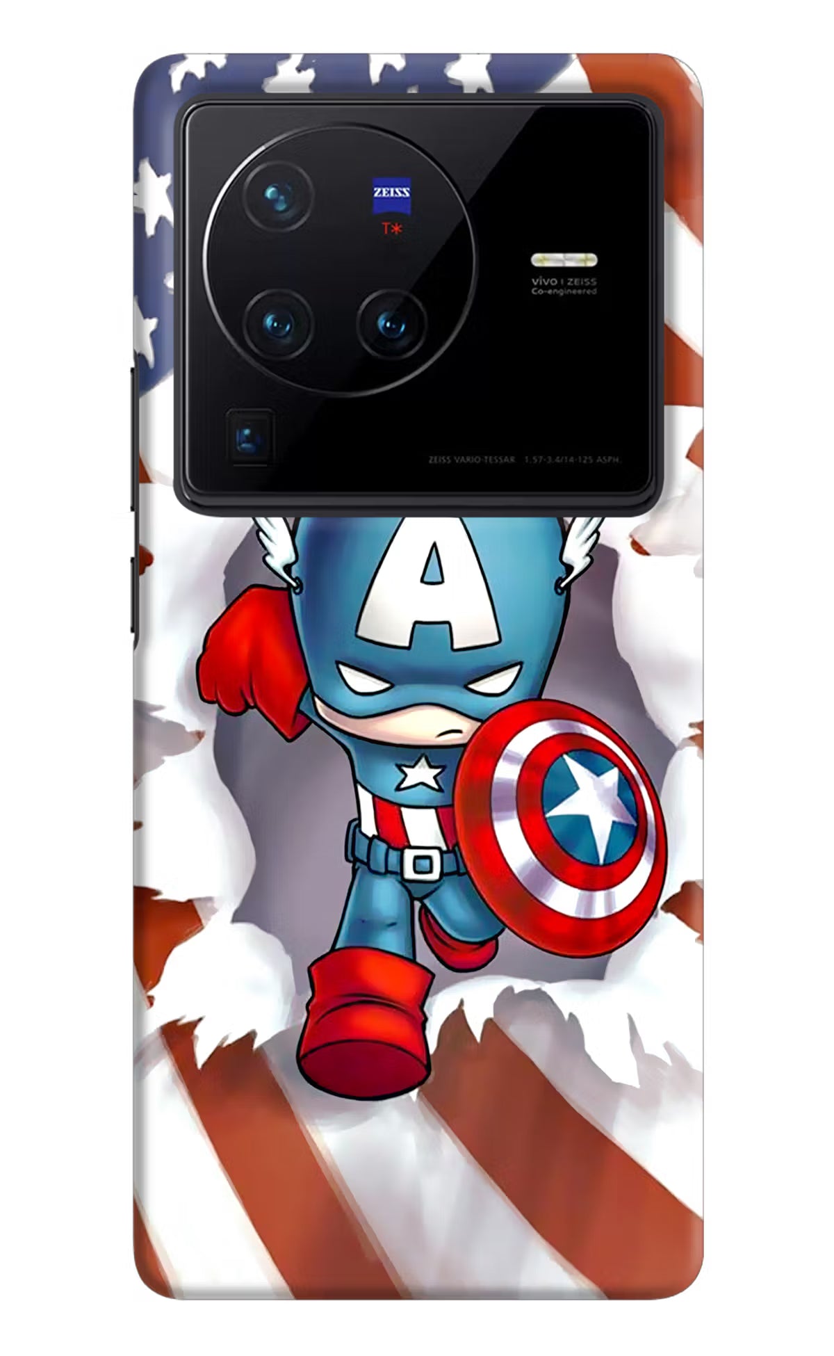 Captain America Vivo X80 Pro Hard Case Back Cover by Casekaro
