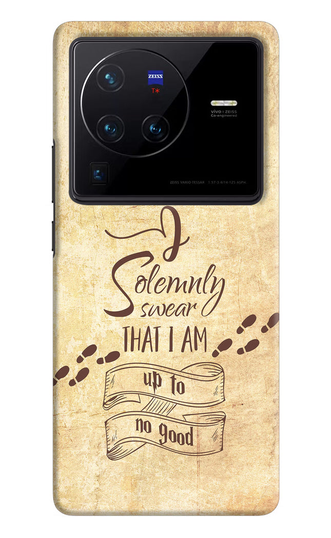 I Solemnly swear that i up to no good Vivo X80 Pro Hard Case Back Cover by Casekaro
