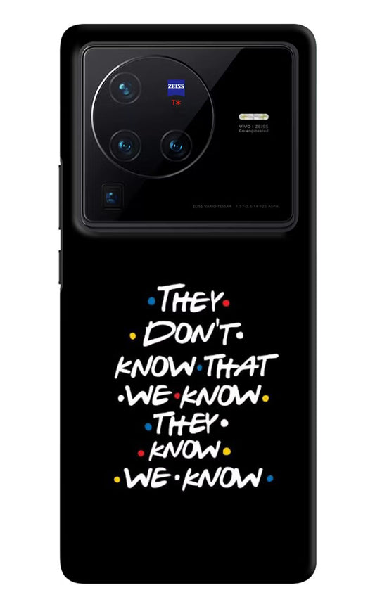 FRIENDS Dialogue Vivo X80 Pro Hard Case Back Cover by Casekaro