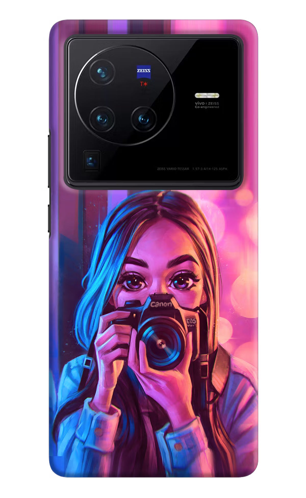 Girl Photographer Vivo X80 Pro Hard Case Back Cover by Casekaro