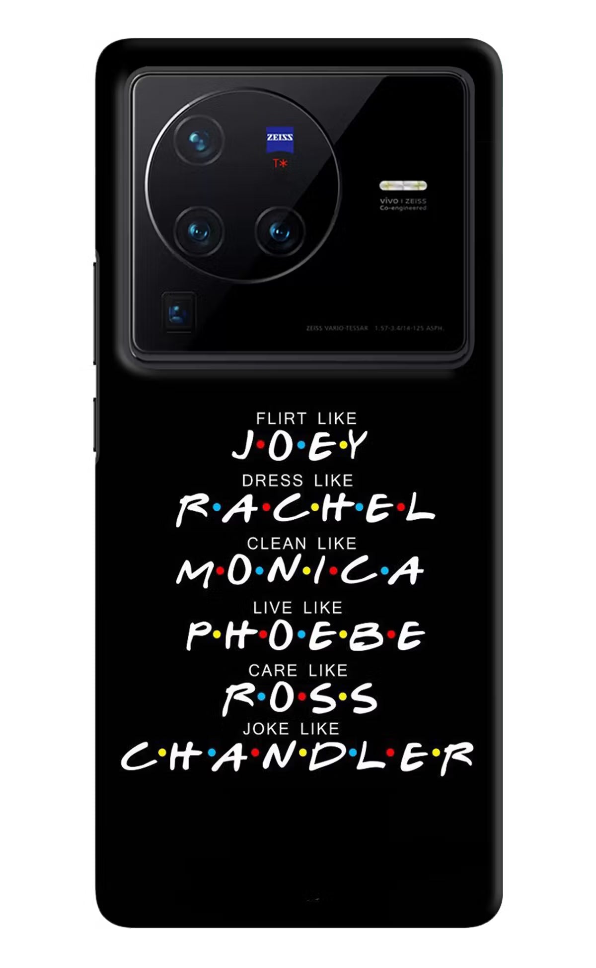 FRIENDS Character Vivo X80 Pro Hard Case Back Cover by Casekaro