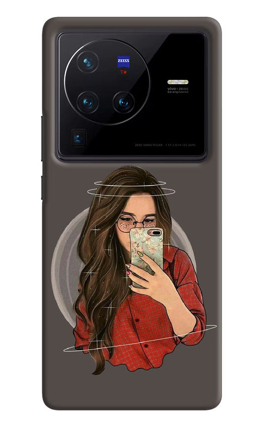 Selfie Queen Vivo X80 Pro Hard Case Back Cover by Casekaro