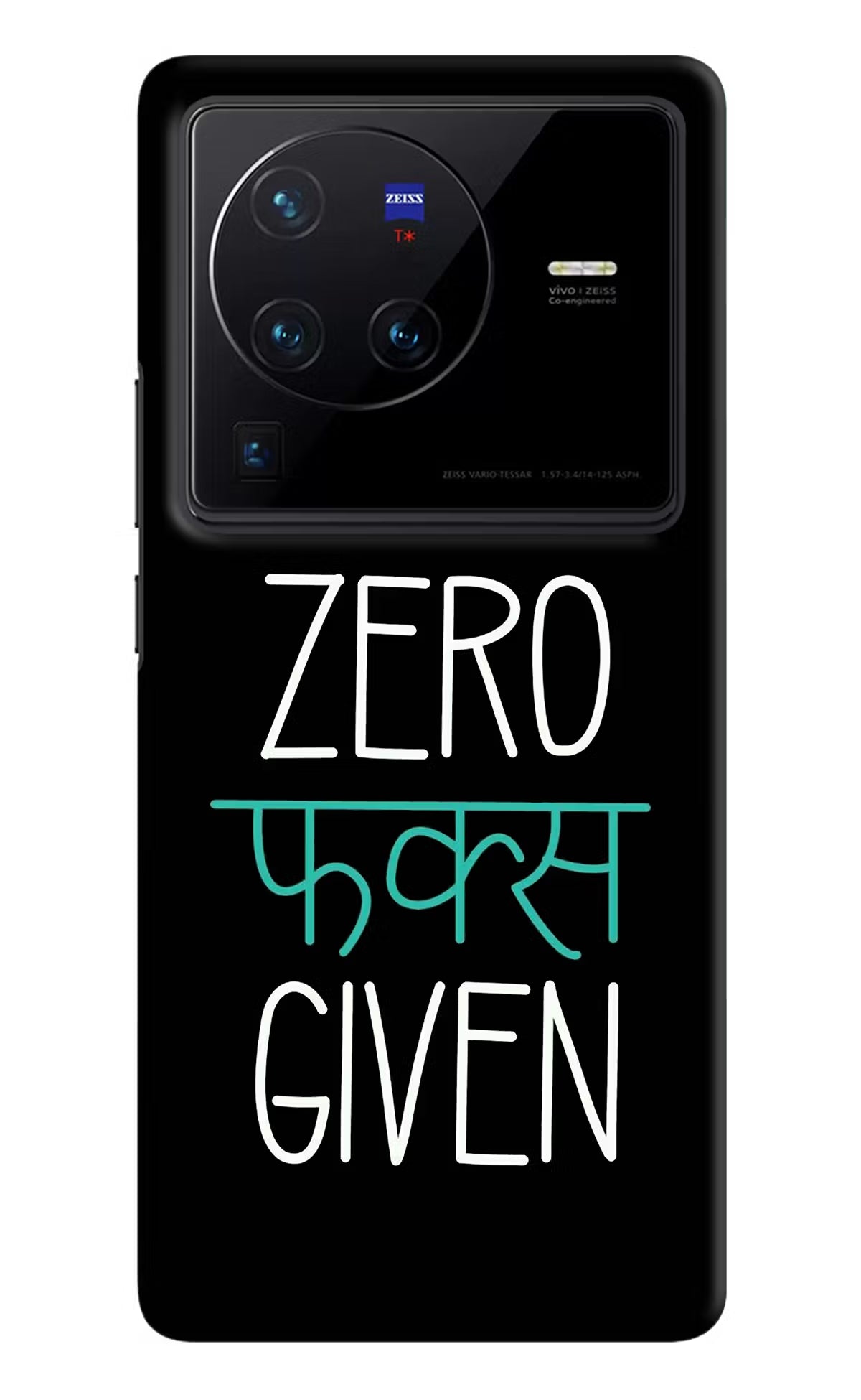 Zero Fucks Given Vivo X80 Pro Hard Case Back Cover by Casekaro