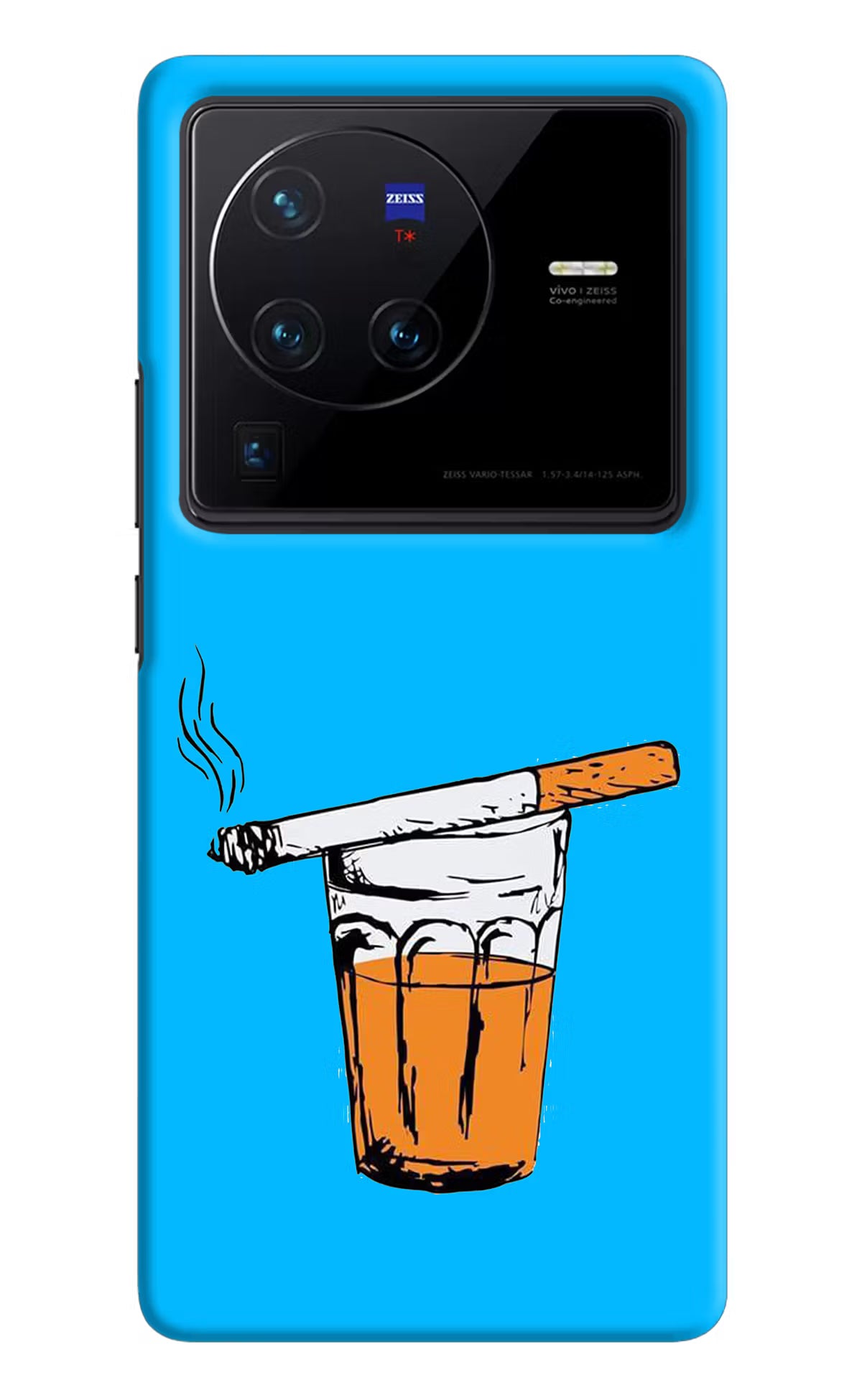 Chai Sutta Vivo X80 Pro Hard Case Back Cover by Casekaro