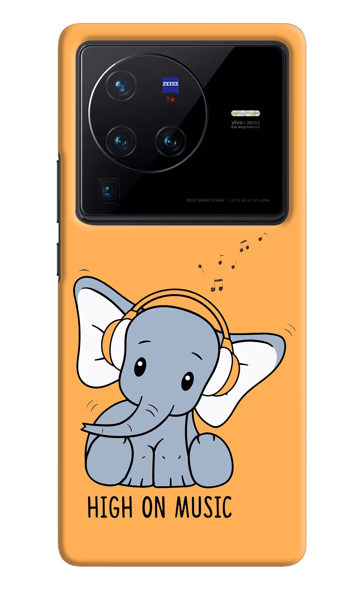 High On Music Vivo X80 Pro Hard Case Back Cover by Casekaro