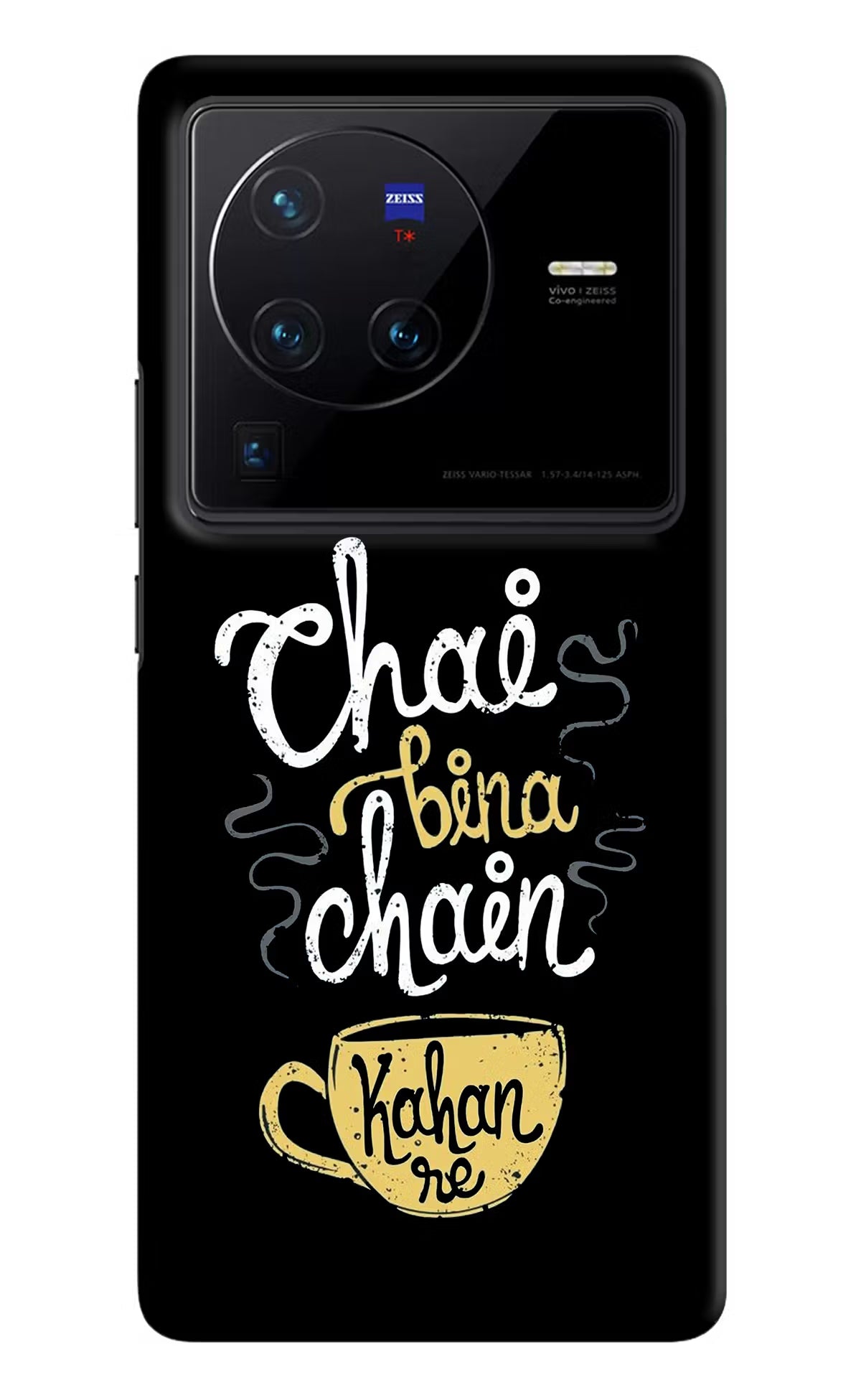 Chai Bina Chain Kaha Re Vivo X80 Pro Hard Case Back Cover by Casekaro