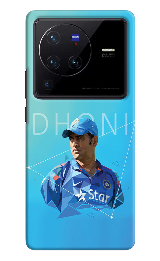 Dhoni Artwork Vivo X80 Pro Hard Case Back Cover by Casekaro