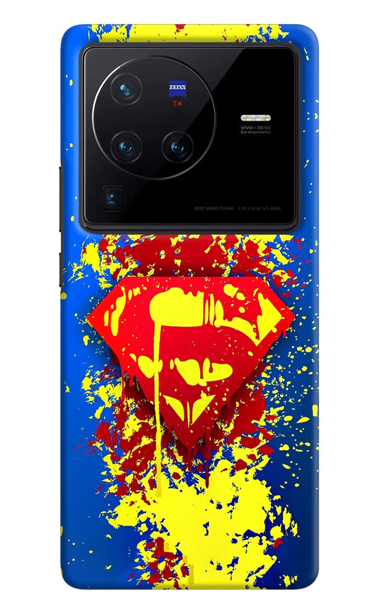 Superman logo Vivo X80 Pro Hard Case Back Cover by Casekaro
