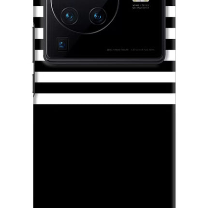 Black and White Print Vivo X80 Pro Hard Case Back Cover by Casekaro