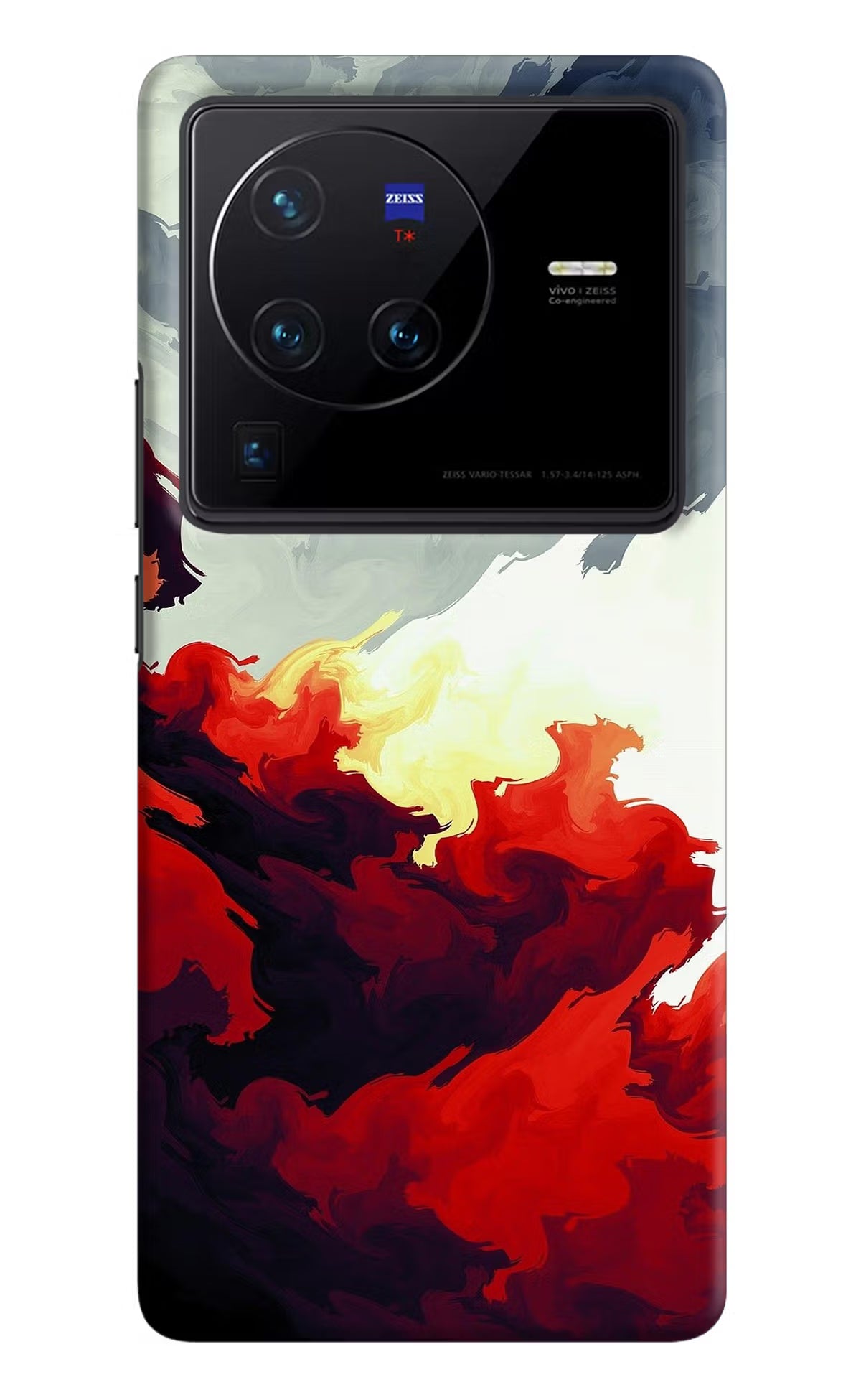 Fire Cloud Vivo X80 Pro Hard Case Back Cover by Casekaro