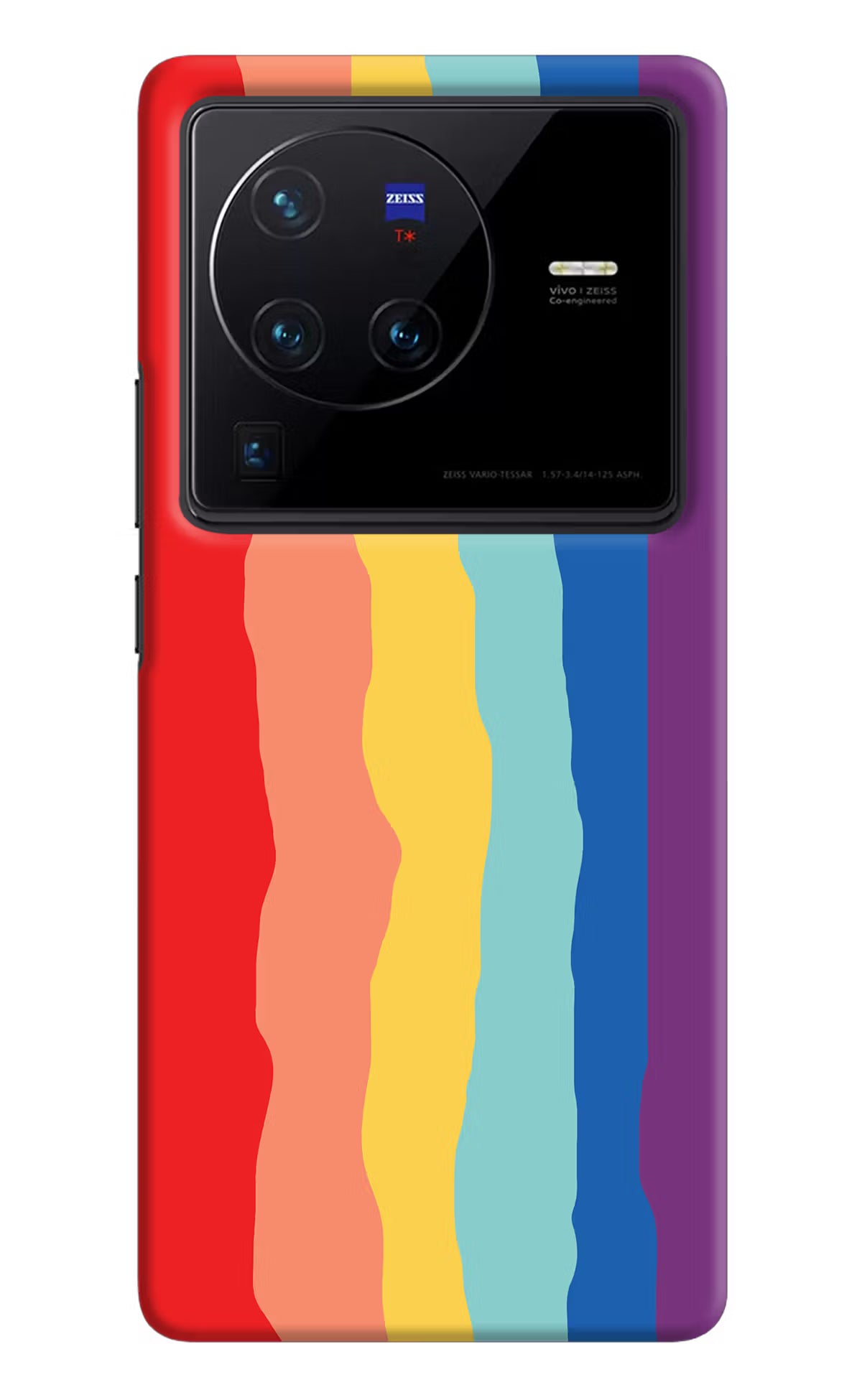 Rainbow Vivo X80 Pro Hard Case Back Cover by Casekaro