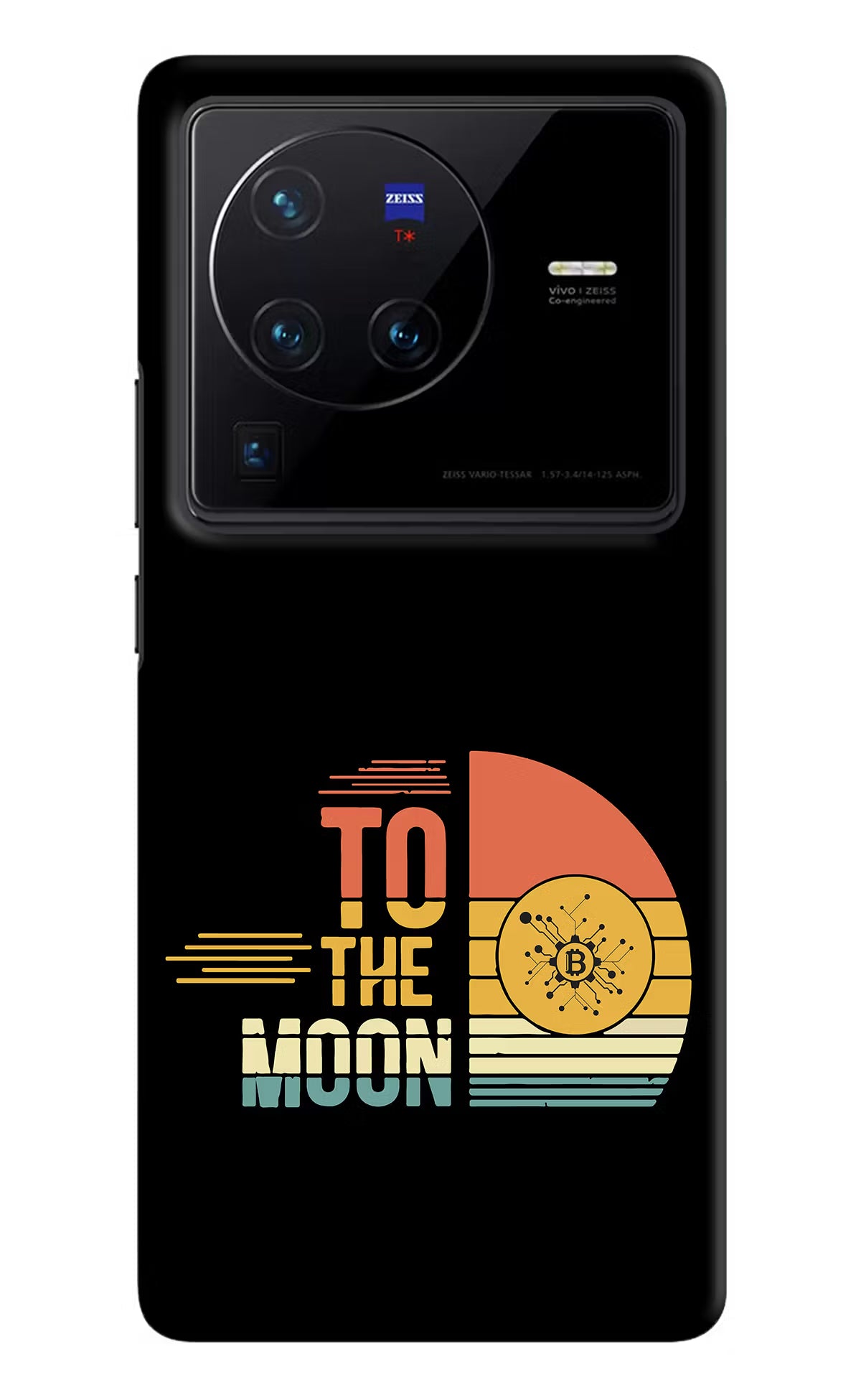 To the Moon Vivo X80 Pro Hard Case Back Cover by Casekaro
