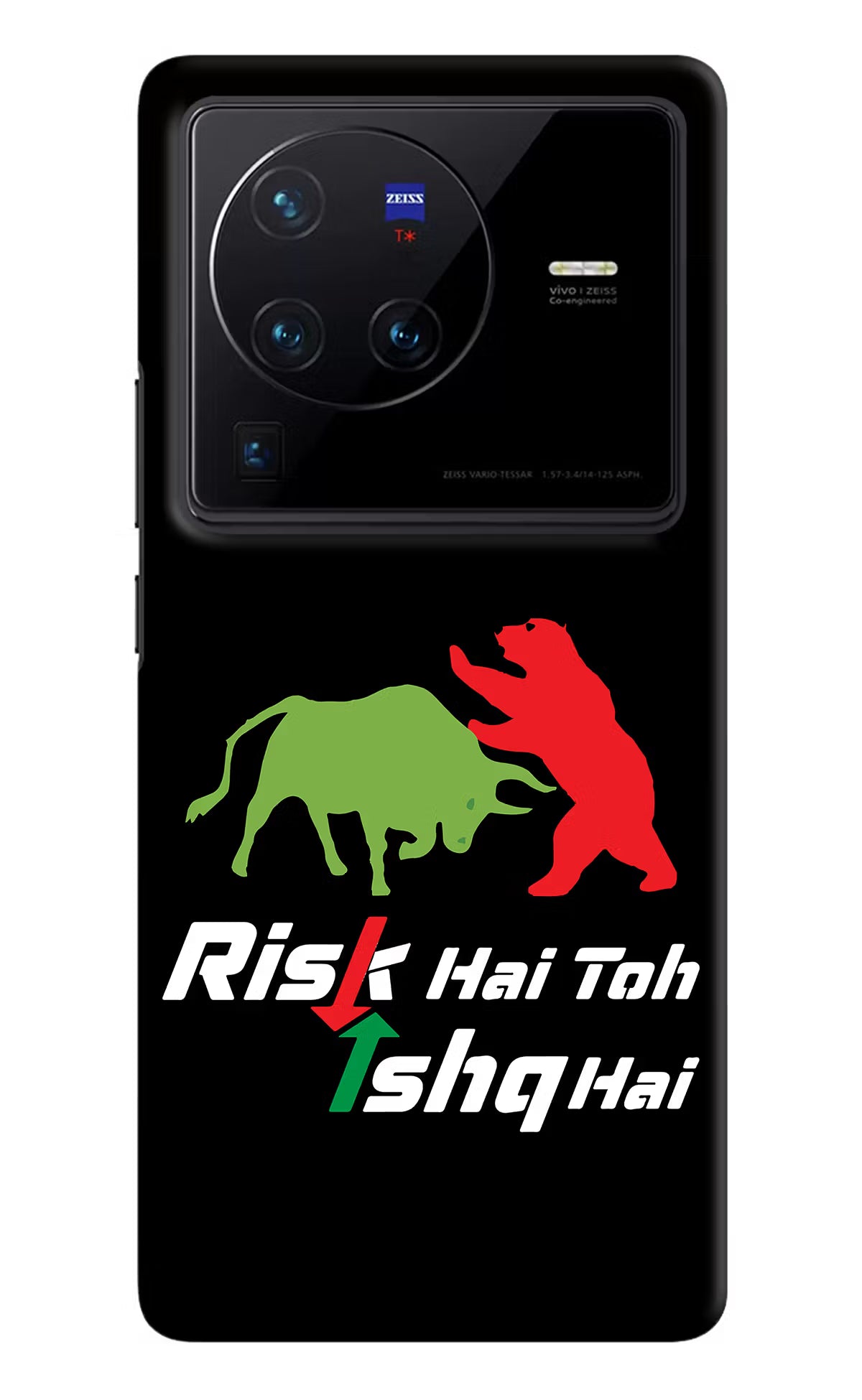 Risk Hai Toh Ishq Hai Vivo X80 Pro Hard Case Back Cover by Casekaro
