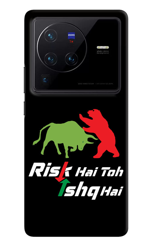 Risk Hai Toh Ishq Hai Vivo X80 Pro Hard Case Back Cover by Casekaro