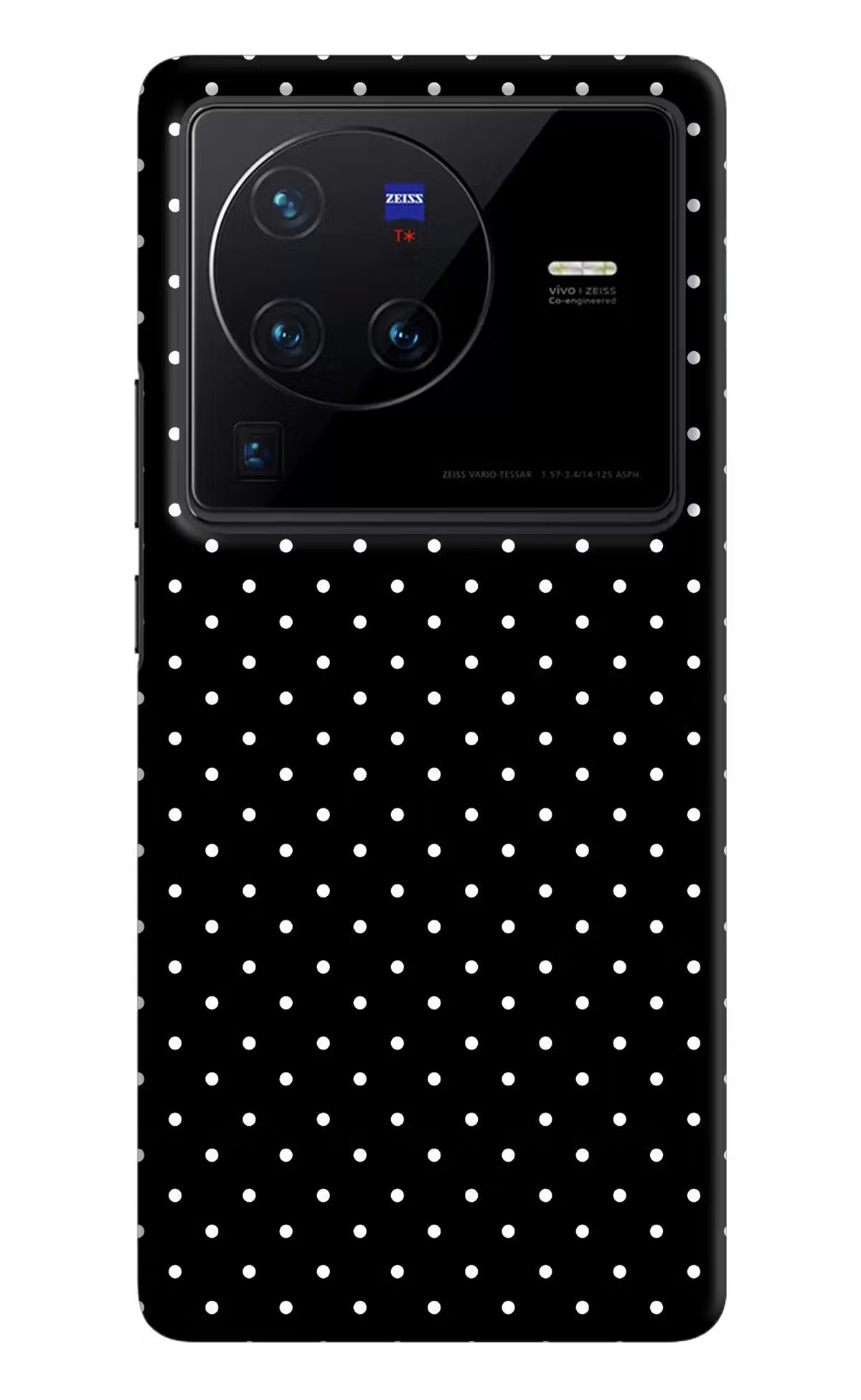 White Dots Vivo X80 Pro Hard Case Back Cover by Casekaro