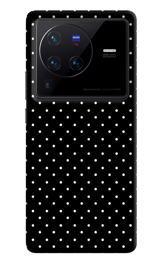 White Dots Vivo X80 Pro Hard Case Back Cover by Casekaro