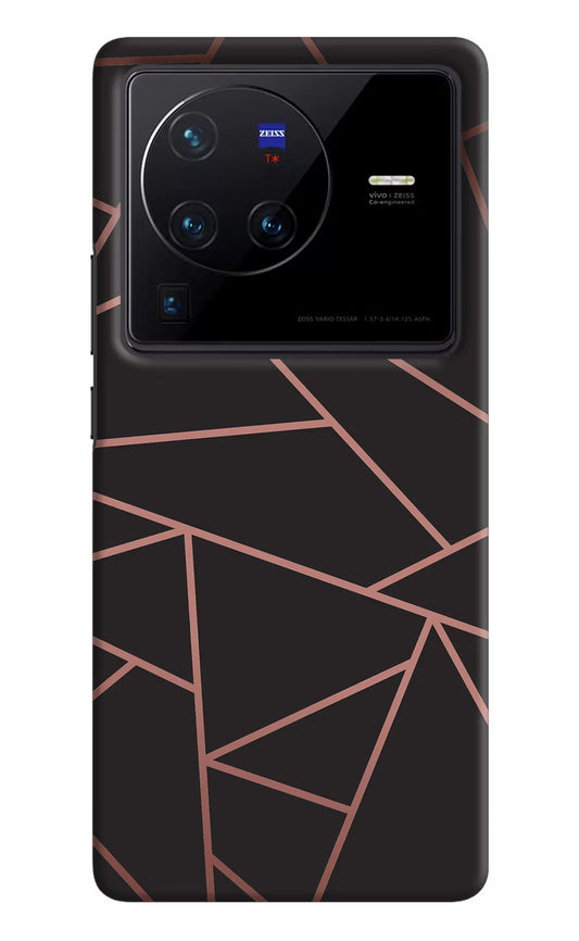 Geometric Pattern Vivo X80 Pro Hard Case Back Cover by Casekaro