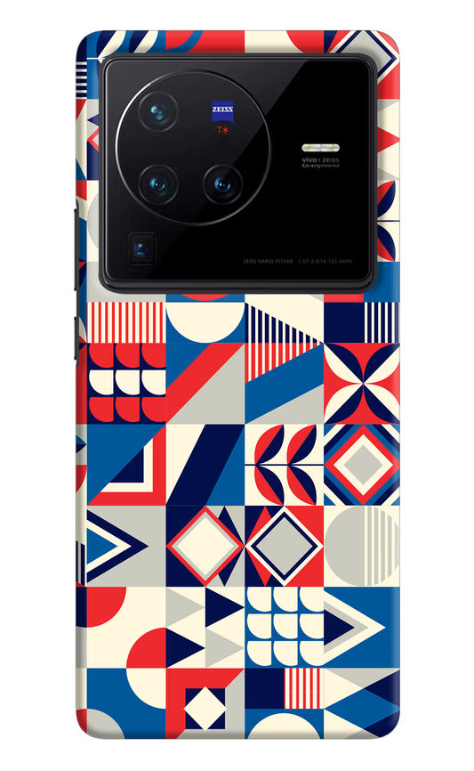 Colorful Pattern Vivo X80 Pro Hard Case Back Cover by Casekaro