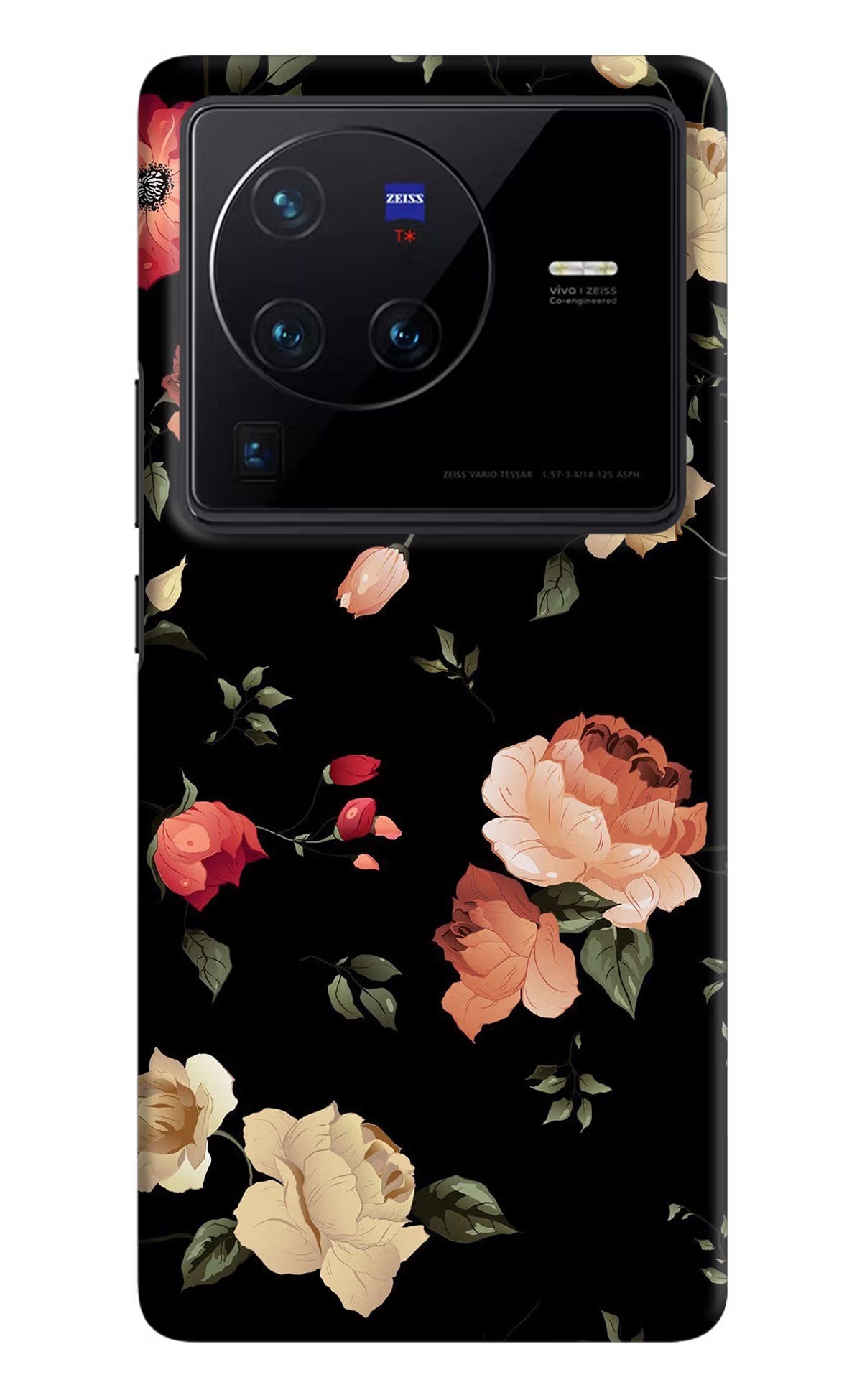 Flowers Vivo X80 Pro Hard Case Back Cover by Casekaro