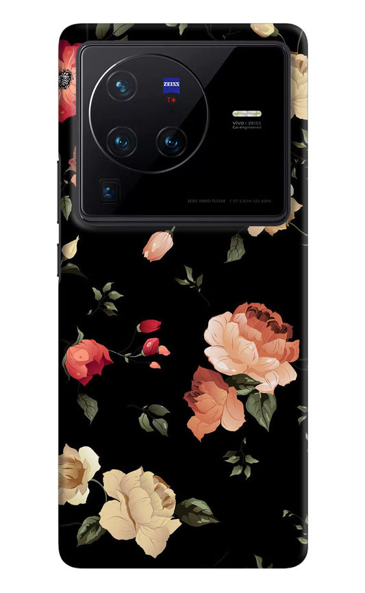 Flowers Vivo X80 Pro Hard Case Back Cover by Casekaro