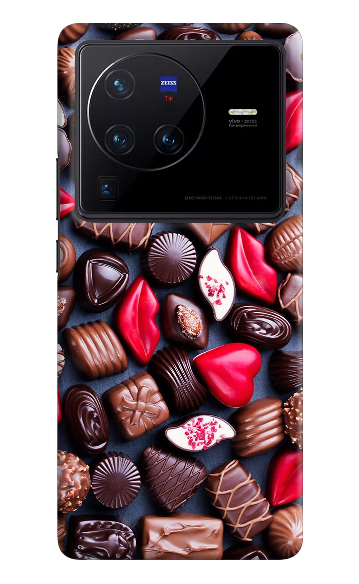Chocolates Vivo X80 Pro Hard Case Back Cover by Casekaro