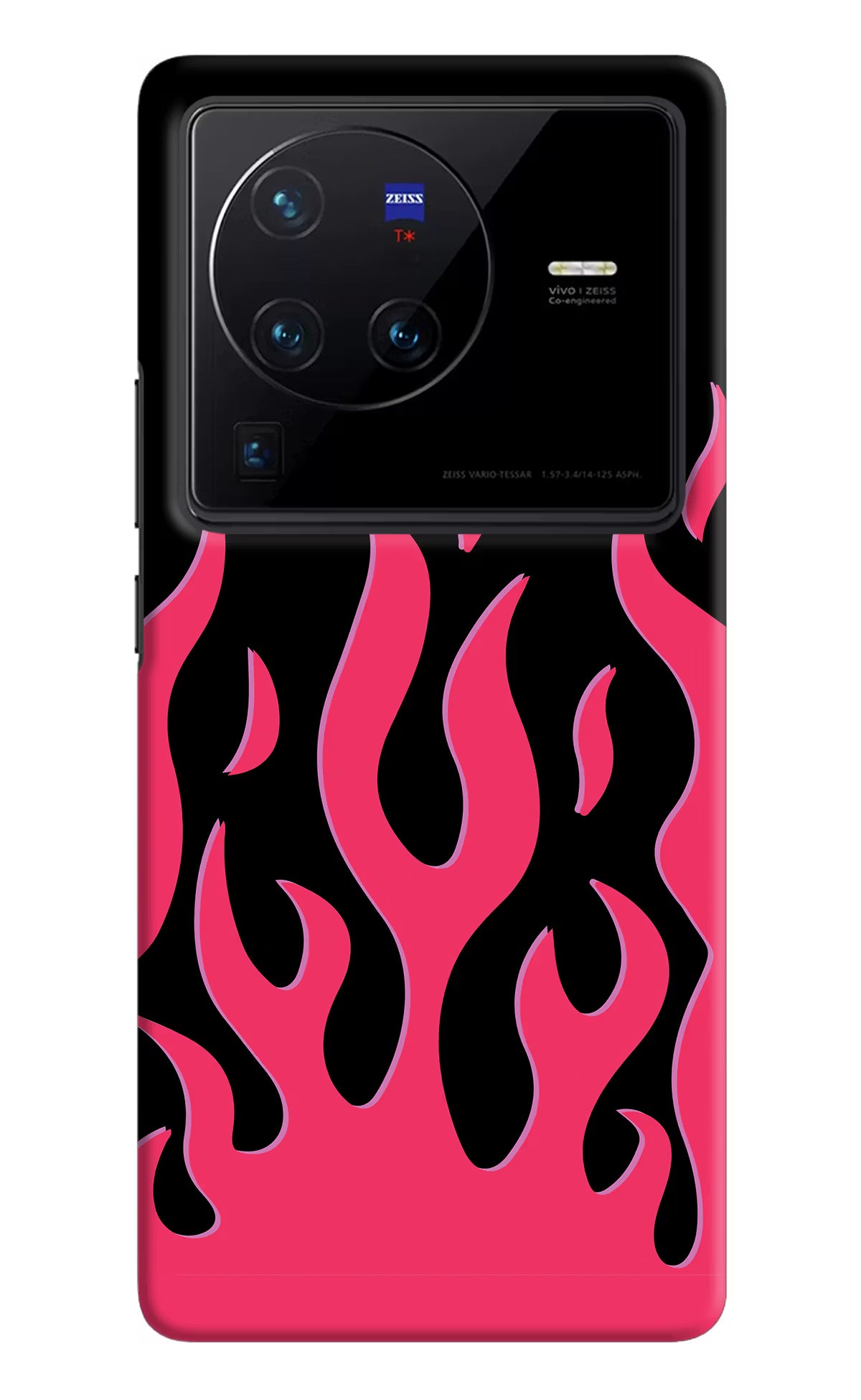 Fire Flames Vivo X80 Pro Hard Case Back Cover by Casekaro