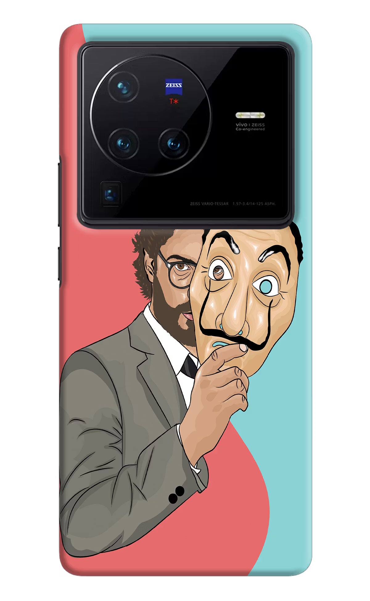 Professor Vivo X80 Pro Hard Case Back Cover by Casekaro