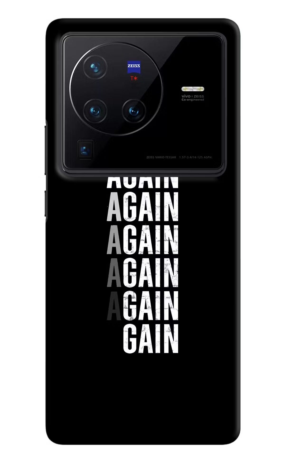 Again Again Gain Vivo X80 Pro Hard Case Back Cover by Casekaro