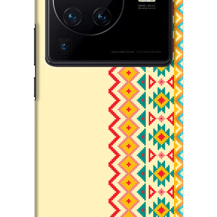 Ethnic Seamless Vivo X80 Pro Hard Case Back Cover by Casekaro