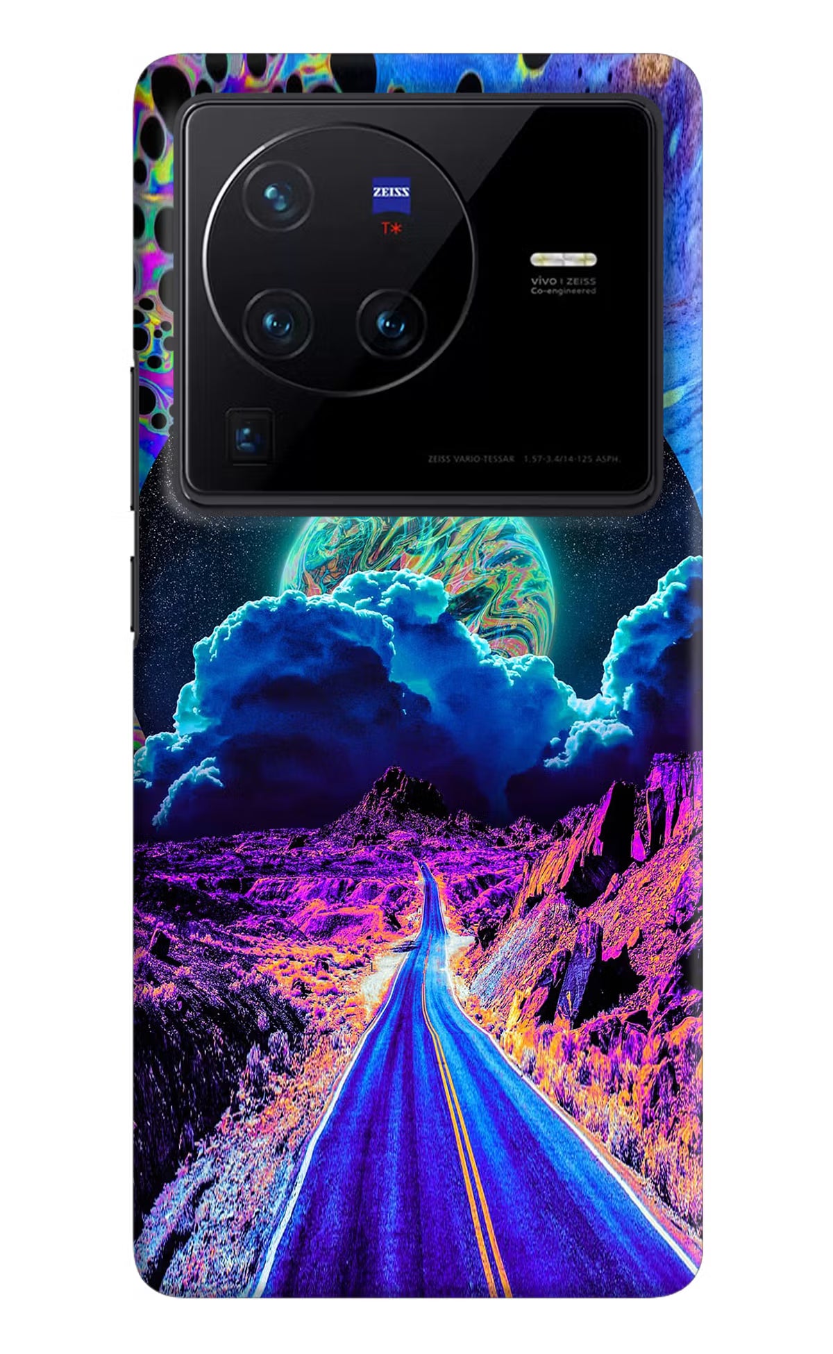Psychedelic Painting Vivo X80 Pro Hard Case Back Cover by Casekaro