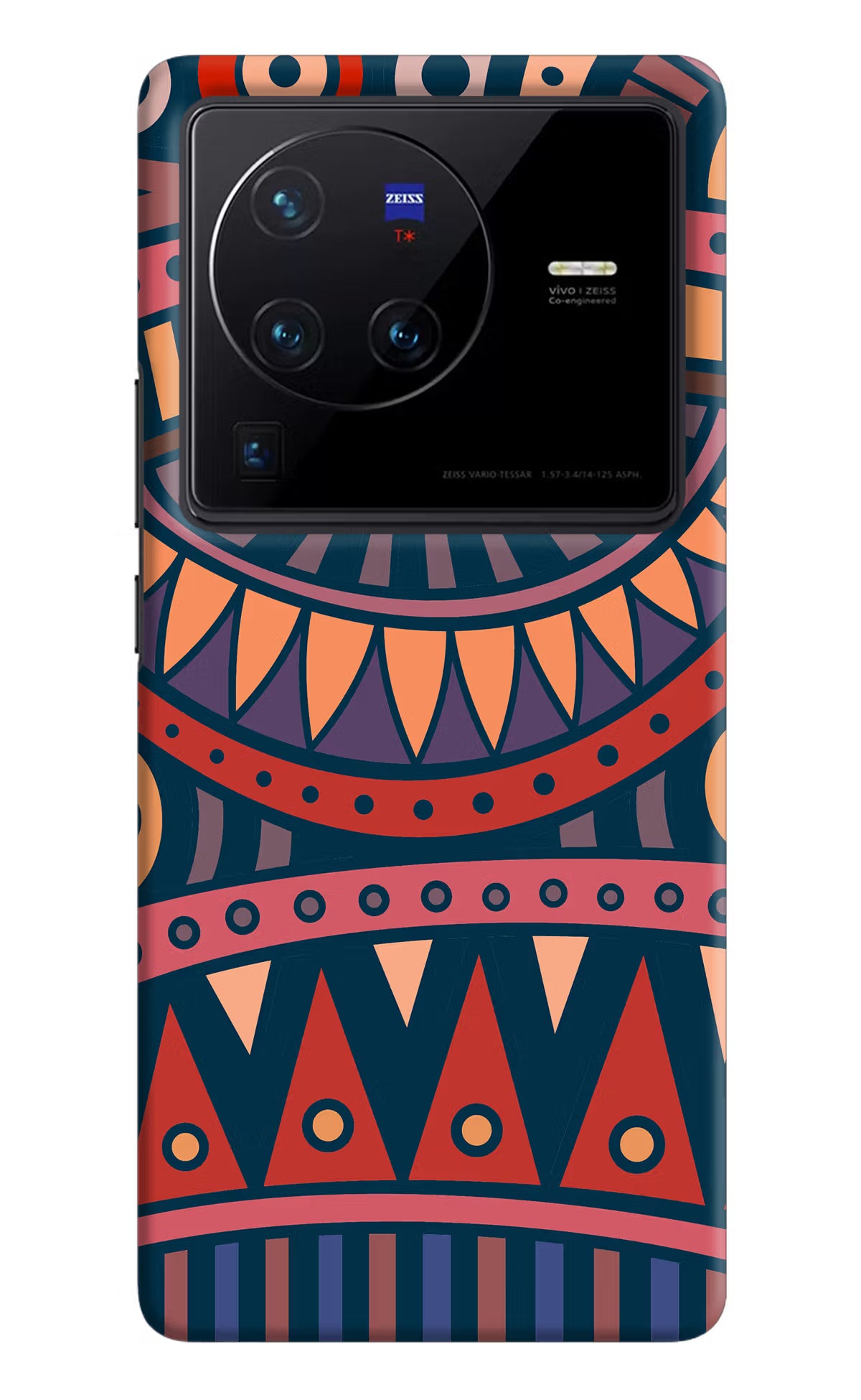 African Culture Design Vivo X80 Pro Hard Case Back Cover by Casekaro
