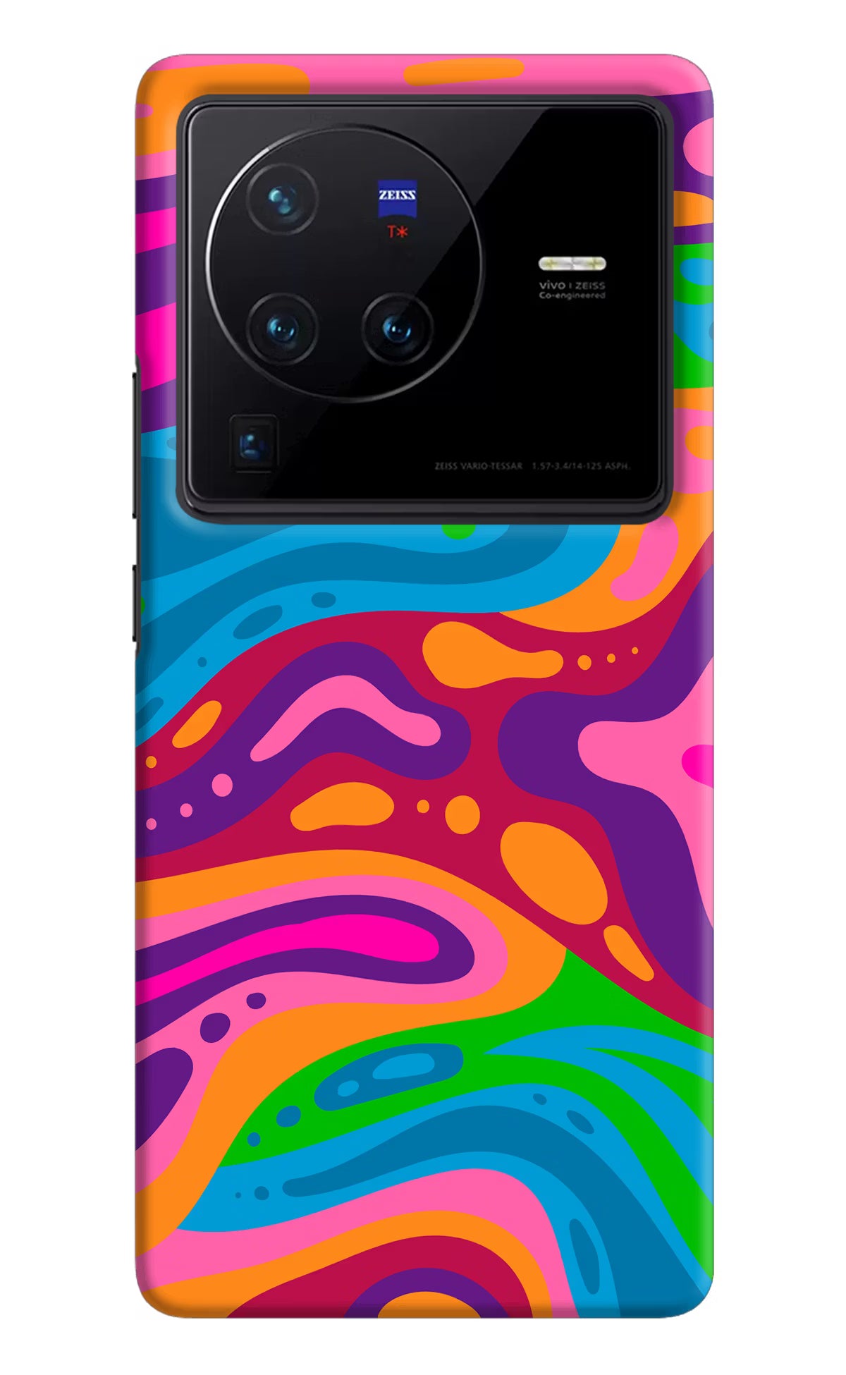 Trippy Pattern Vivo X80 Pro Hard Case Back Cover by Casekaro