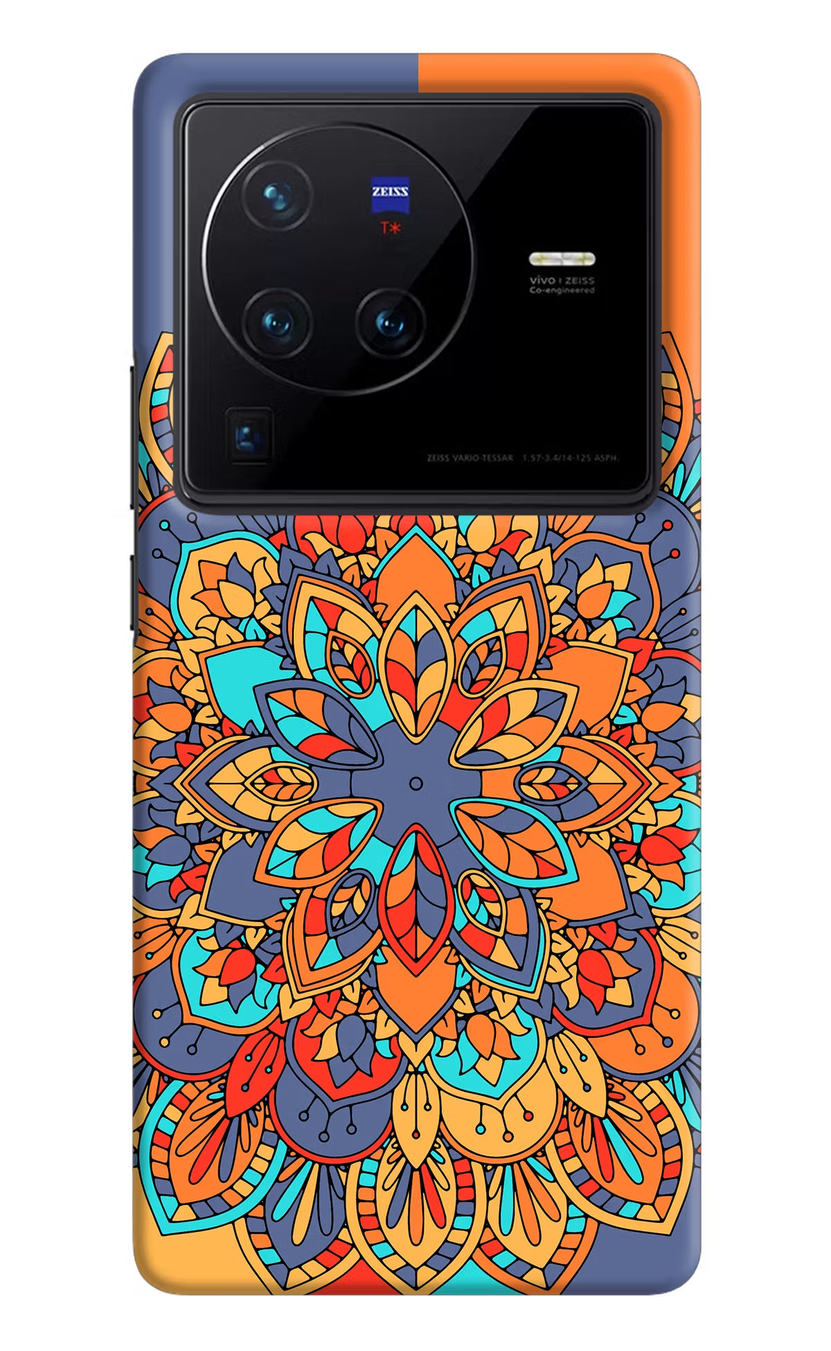 Color Mandala Vivo X80 Pro Hard Case Back Cover by Casekaro