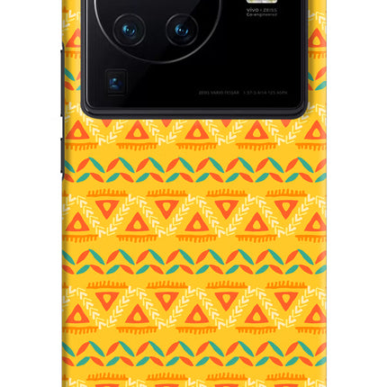 Tribal Pattern Vivo X80 Pro Hard Case Back Cover by Casekaro