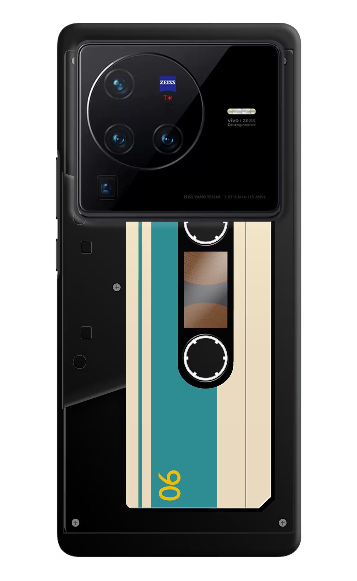 Cassette Vivo X80 Pro Hard Case Back Cover by Casekaro