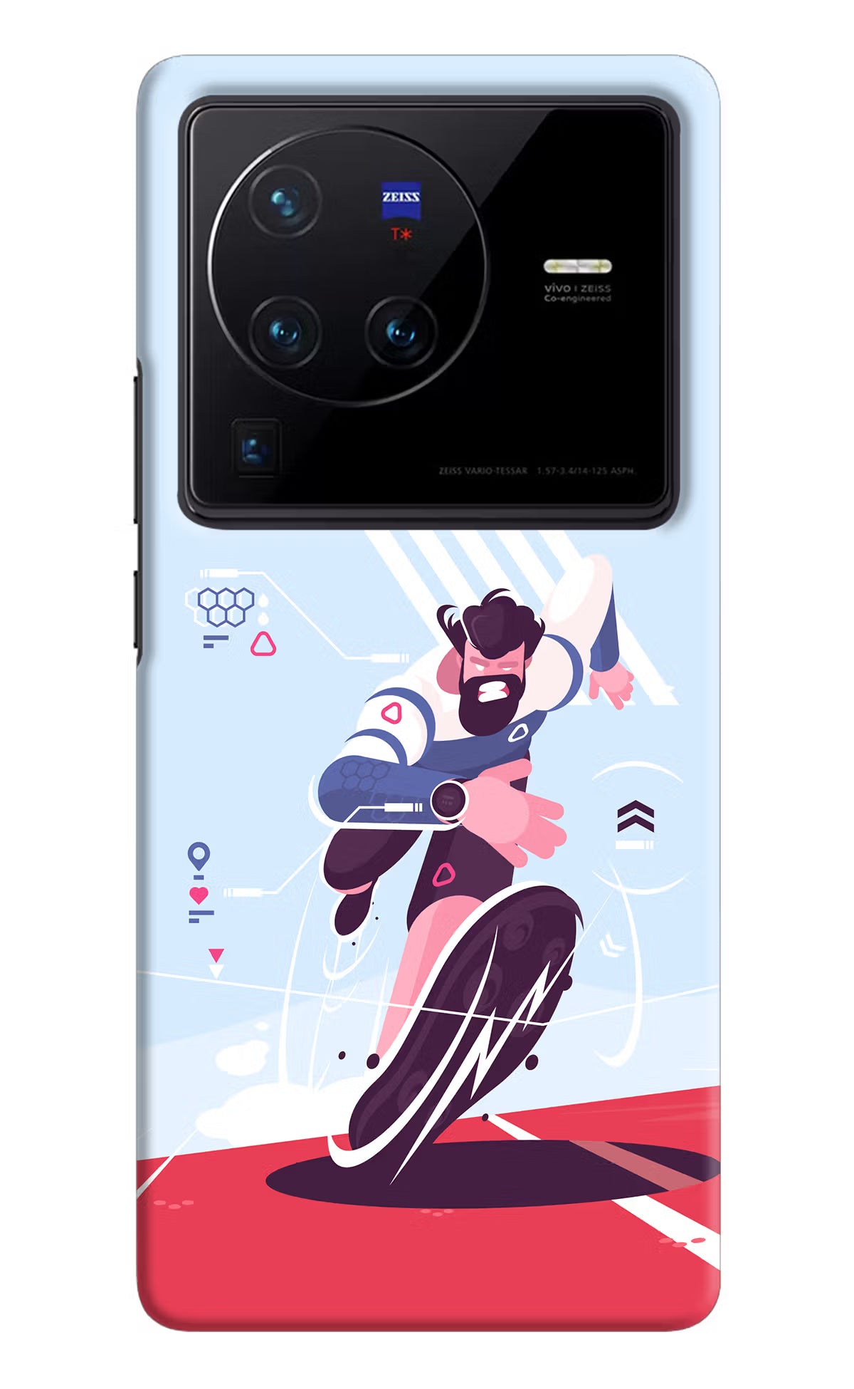 Run Pro Vivo X80 Pro Hard Case Back Cover by Casekaro