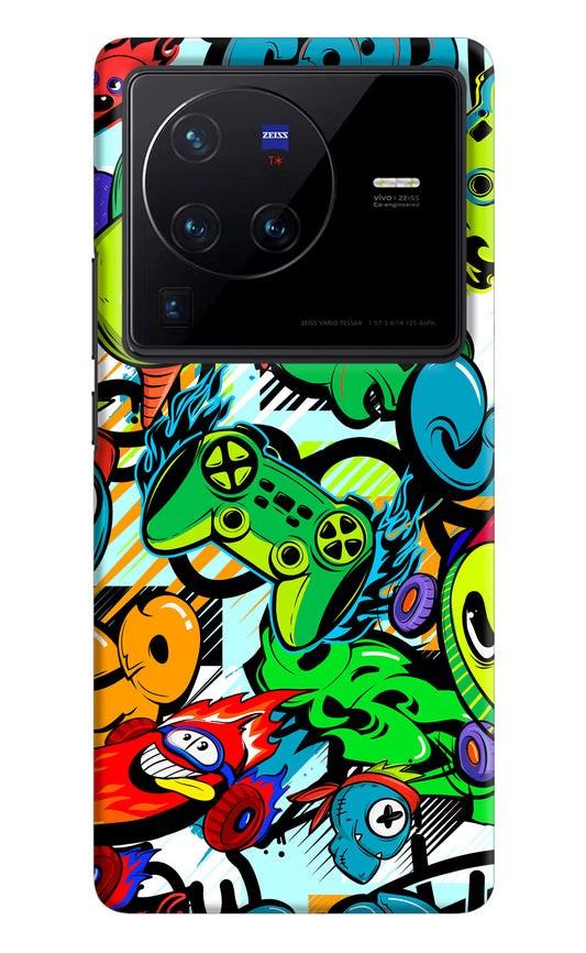 Game Doodle Vivo X80 Pro Hard Case Back Cover by Casekaro