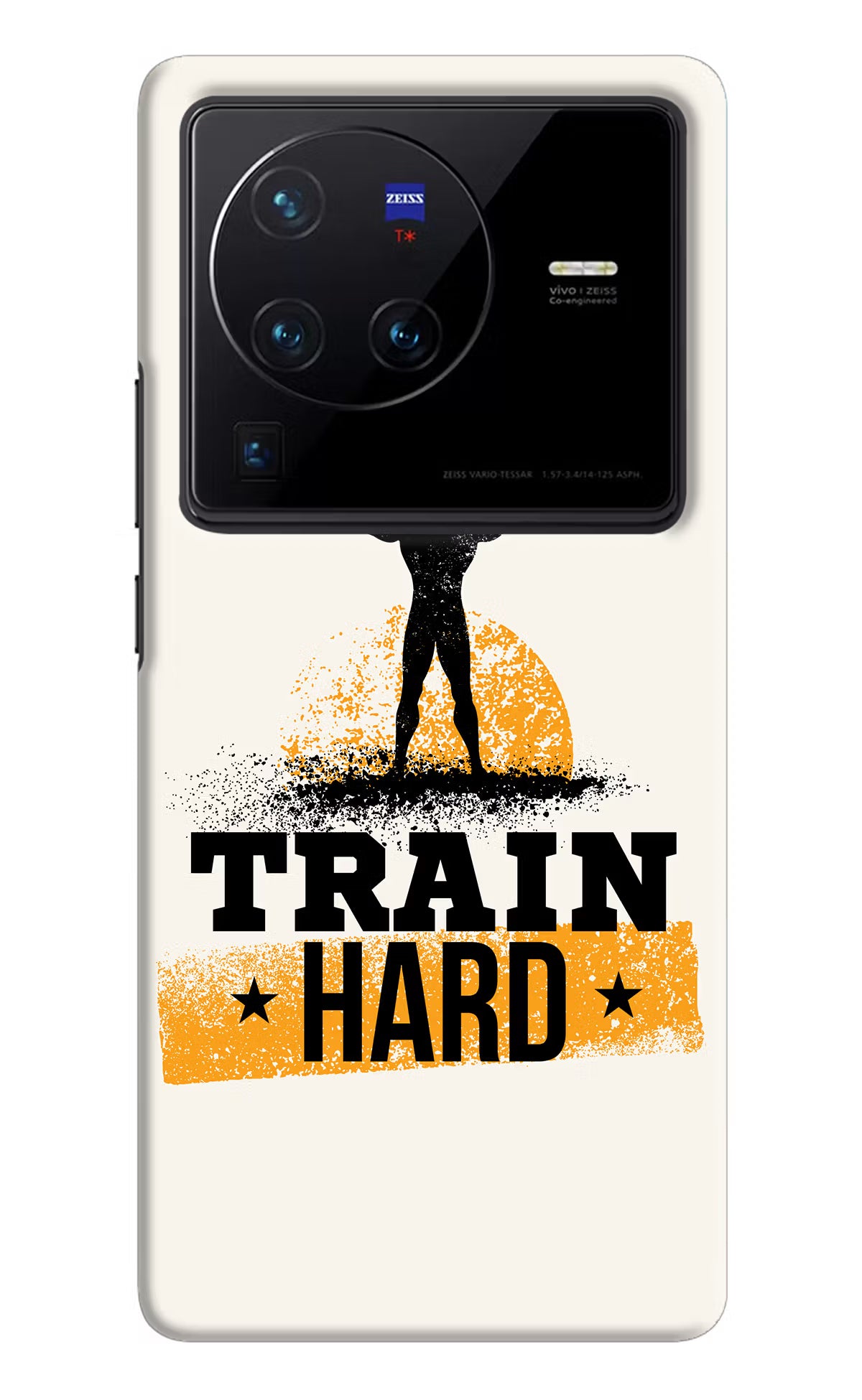 Train Hard Vivo X80 Pro Hard Case Back Cover by Casekaro