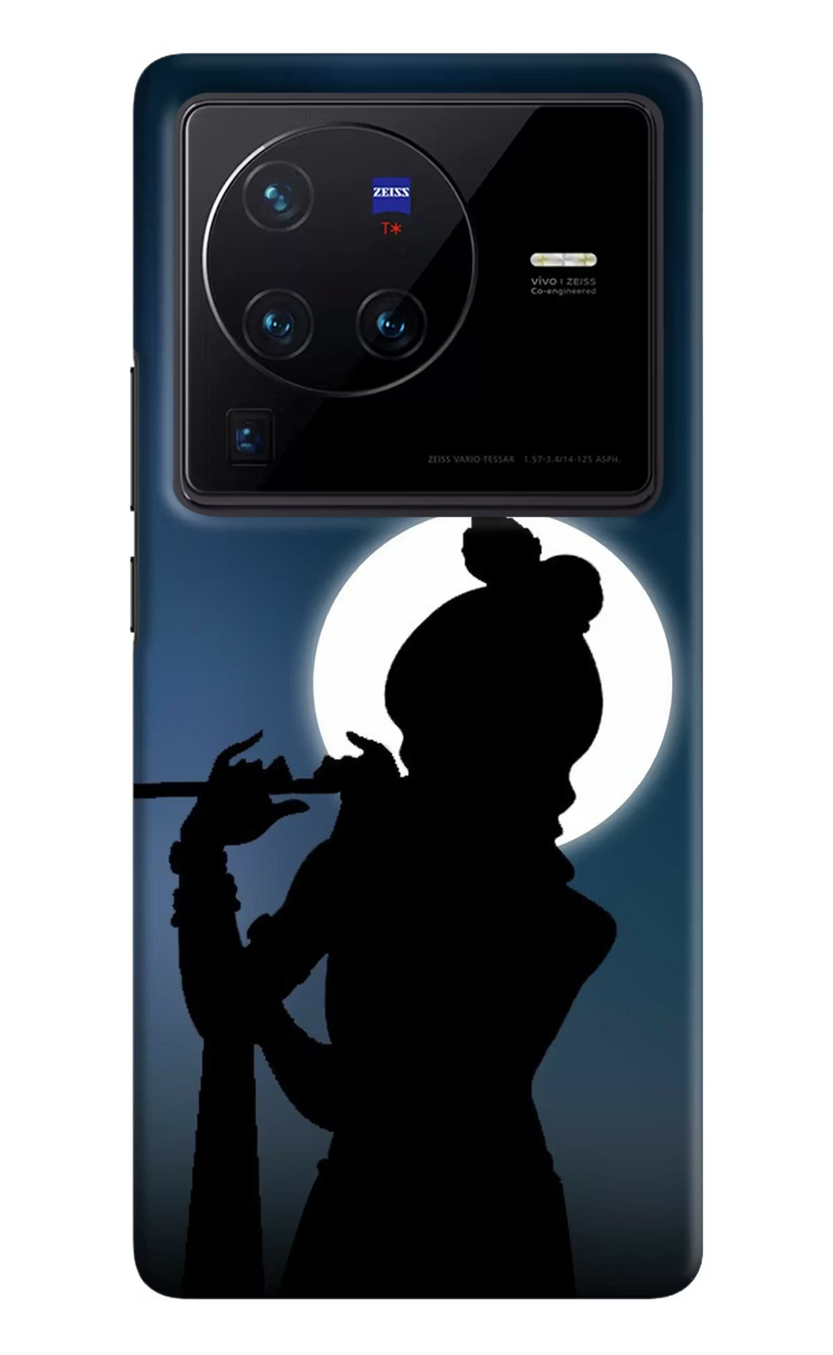 Shri Krishna Silhouette Vivo X80 Pro Hard Case Back Cover by Casekaro
