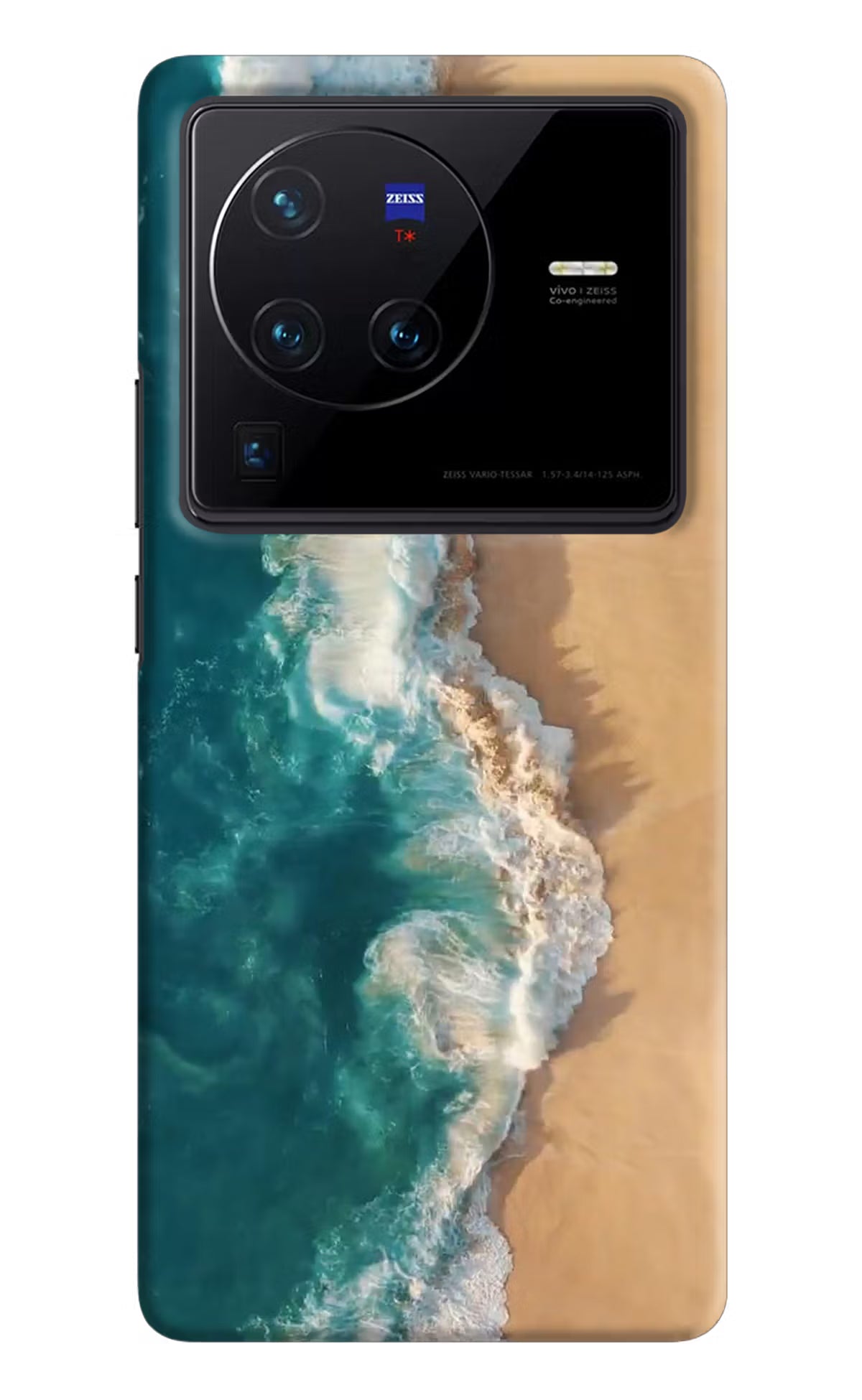 Ocean Beach Vivo X80 Pro Hard Case Back Cover by Casekaro