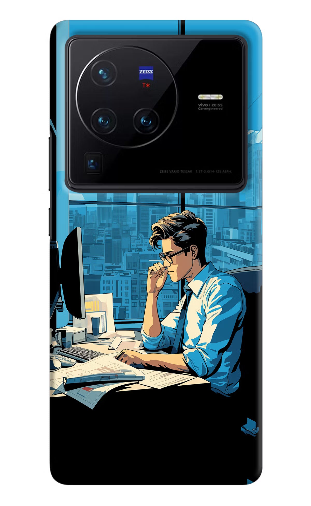 Focused Hustler (AI Generated) Vivo X80 Pro Hard Case Back Cover by Casekaro