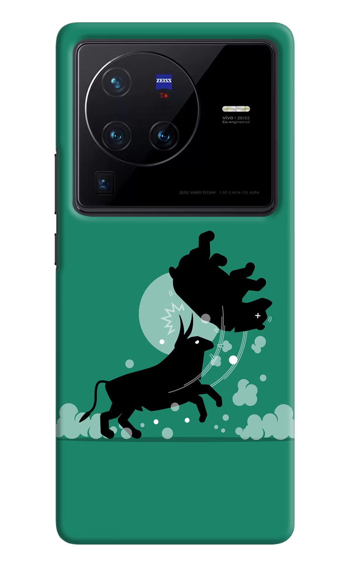 Bull Conqueror Vivo X80 Pro Hard Case Back Cover by Casekaro