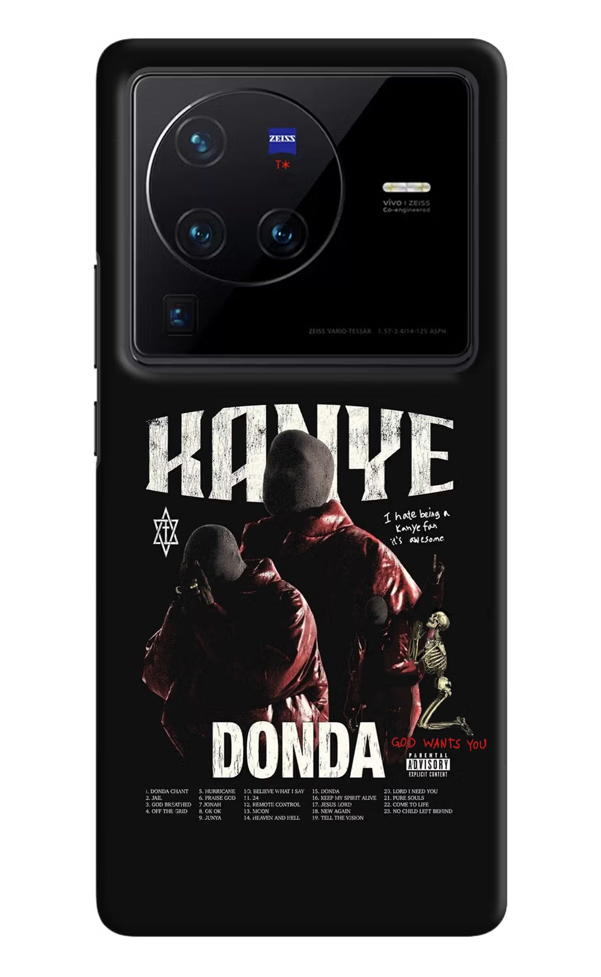 Donda Kanye West Vivo X80 Pro Hard Case Back Cover by Casekaro